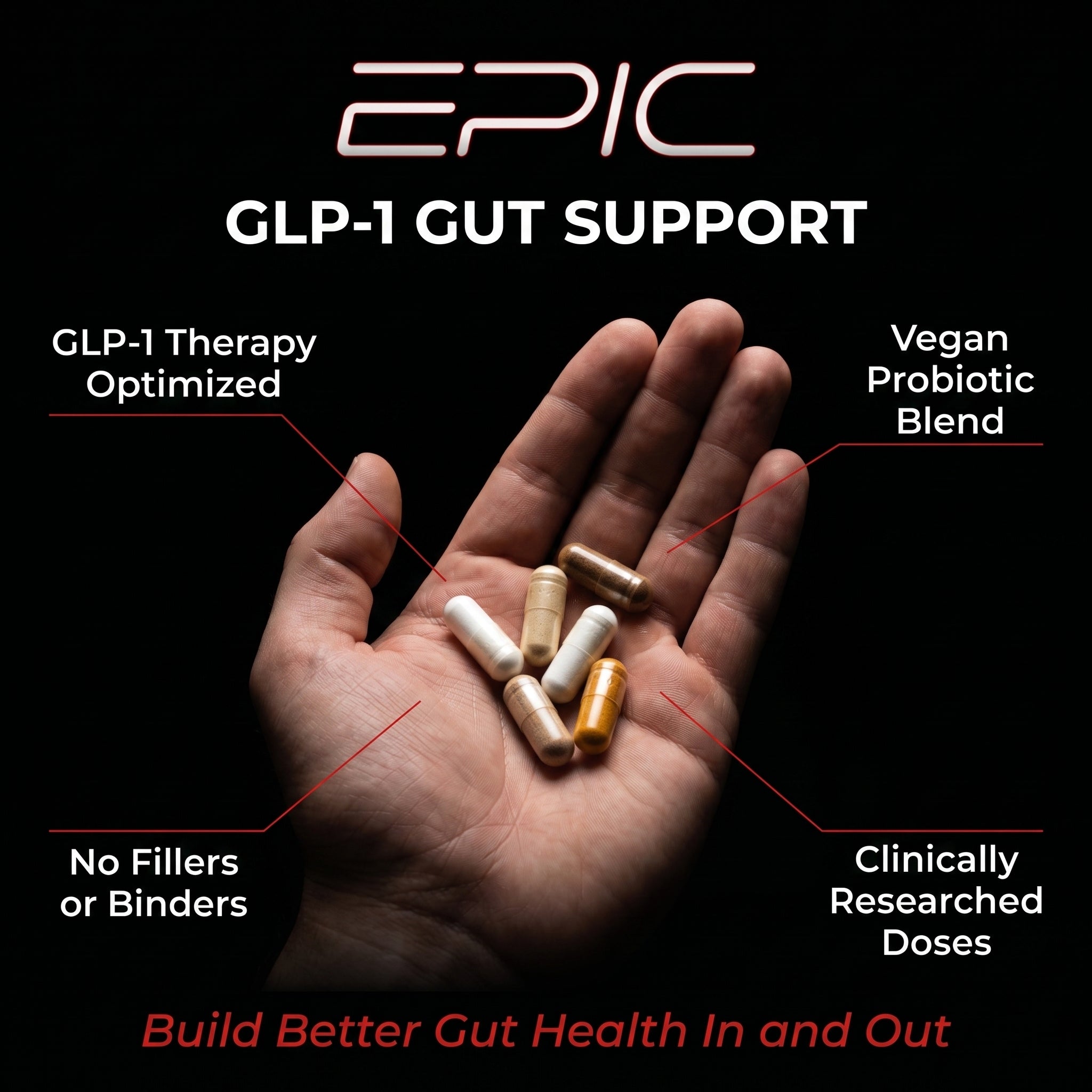 EPIC GLP‑1 Gut Support - 30 Packs